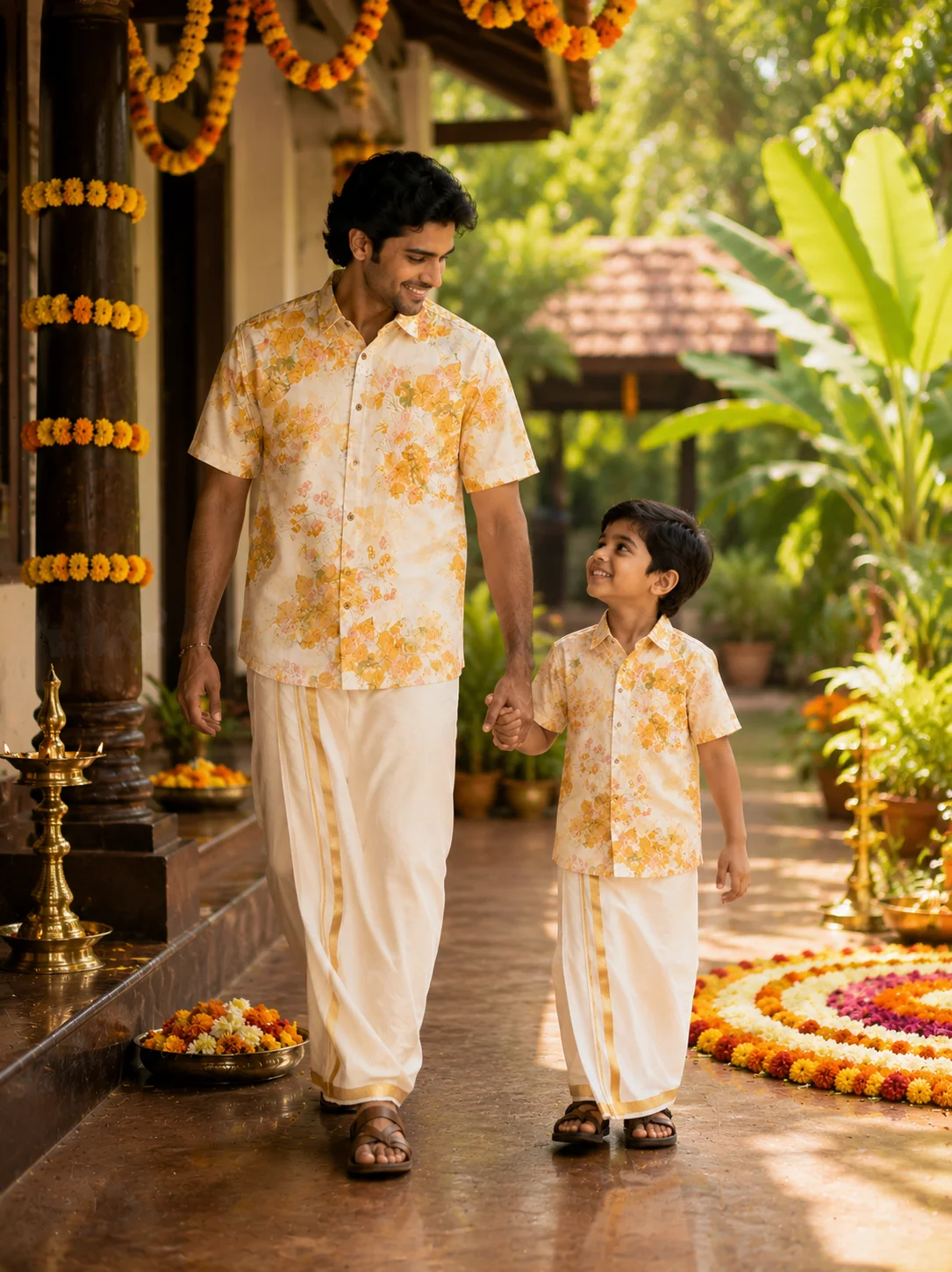 ONAM SHIRT - DHOTI COMBO ( PRE BOOK )