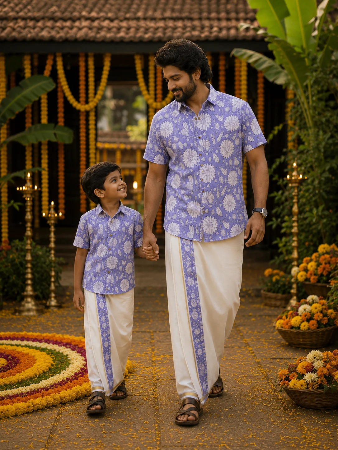 ONAM SHIRT - DHOTI COMBO ( PRE BOOK )