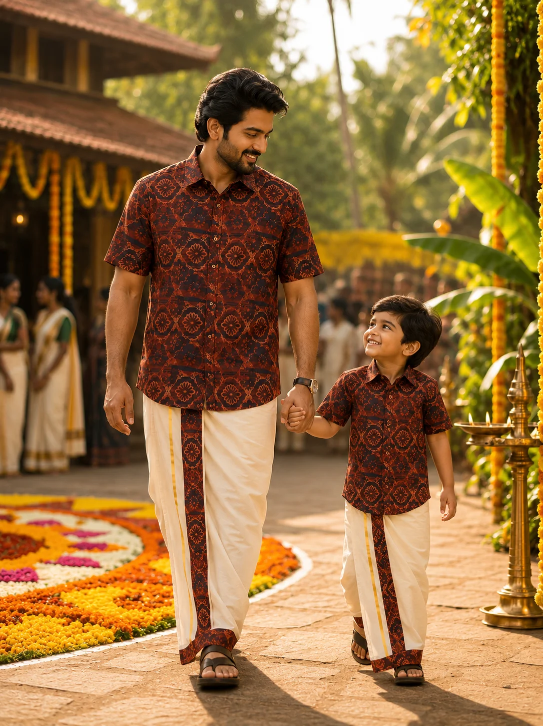 ONAM SHIRT - DHOTI COMBO ( PRE BOOK )