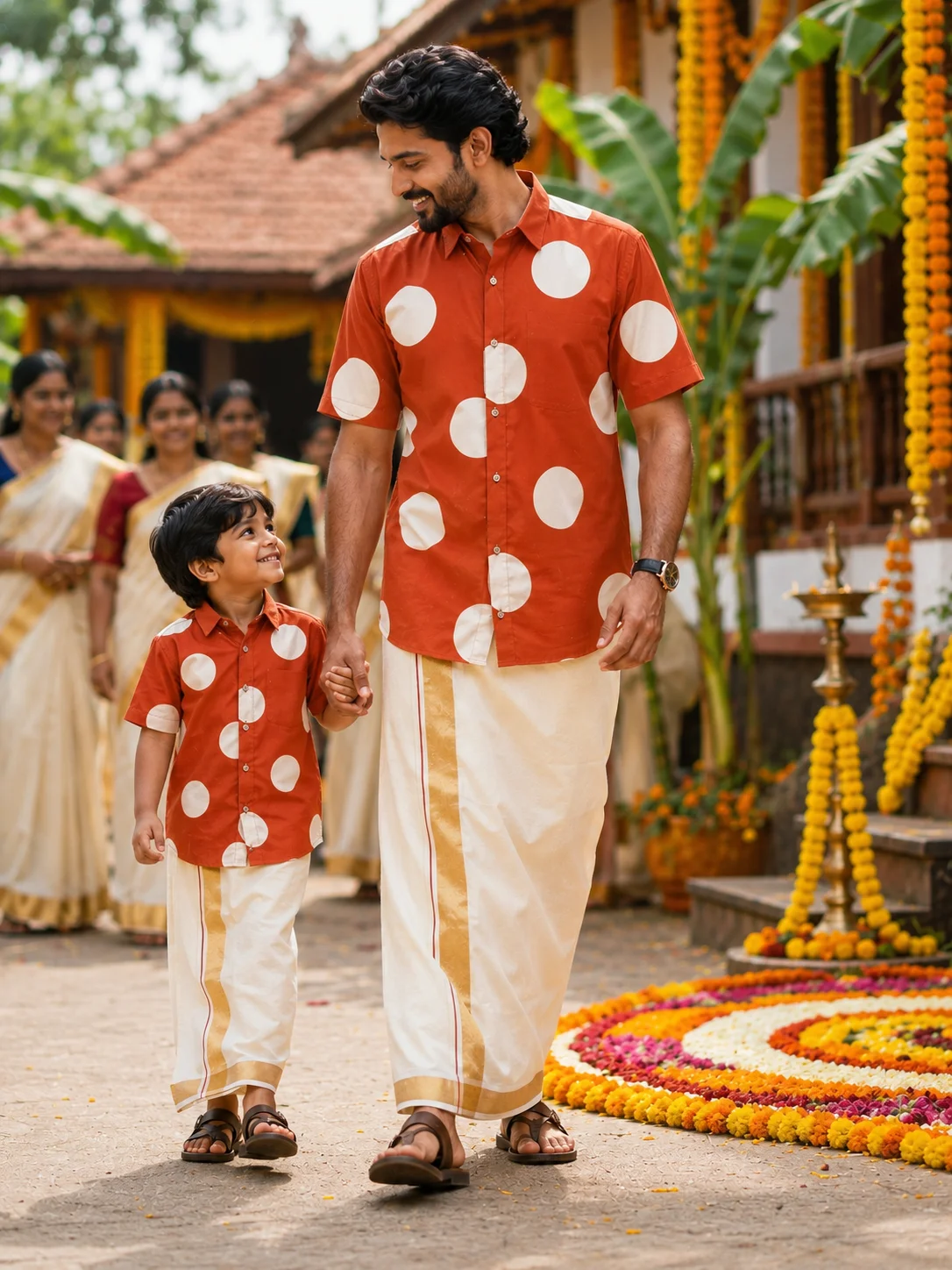 ONAM SHIRT - DHOTI COMBO ( PRE BOOK )