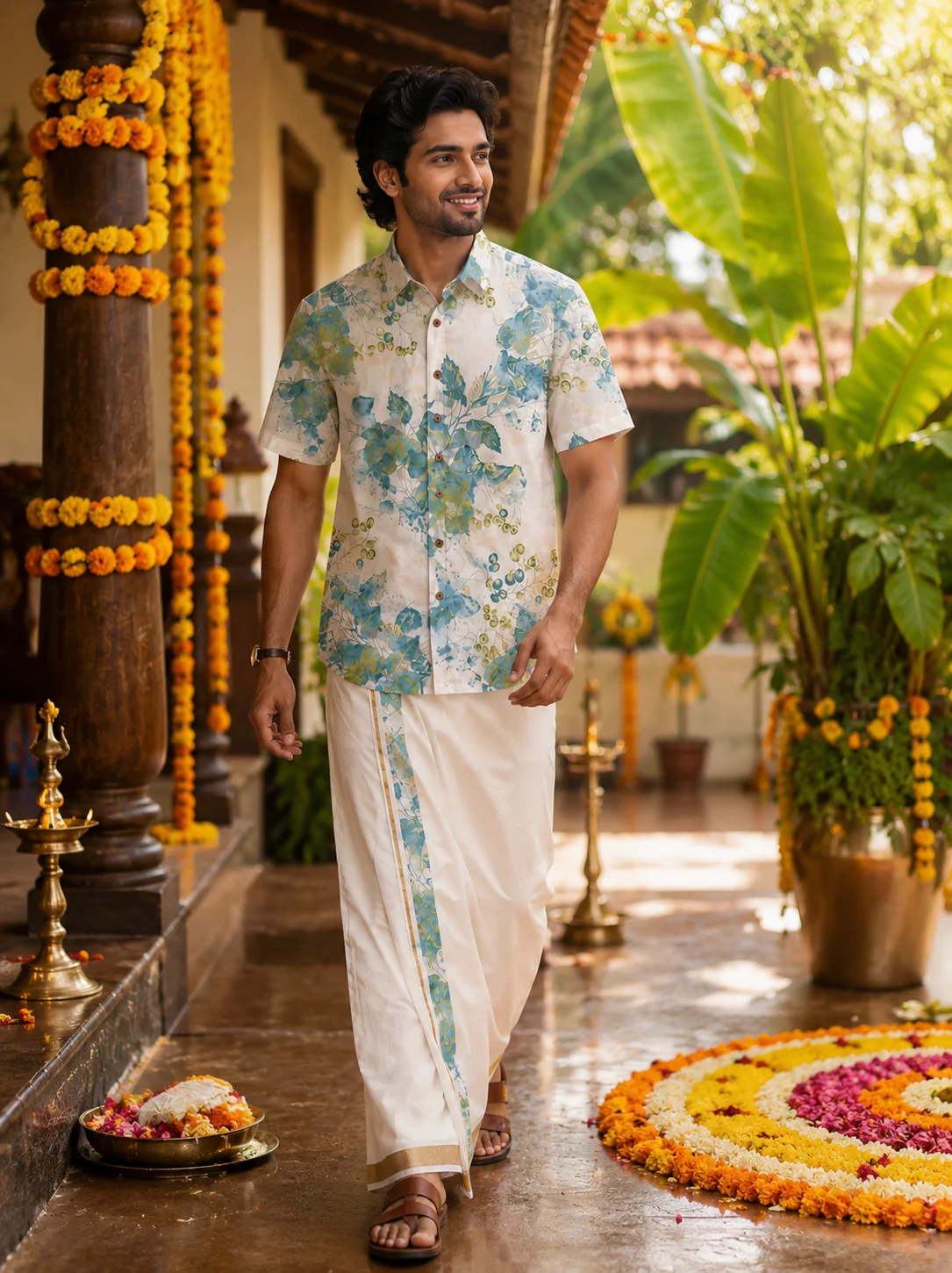 ONAM SHIRT - DHOTI COMBO ( PRE BOOK )