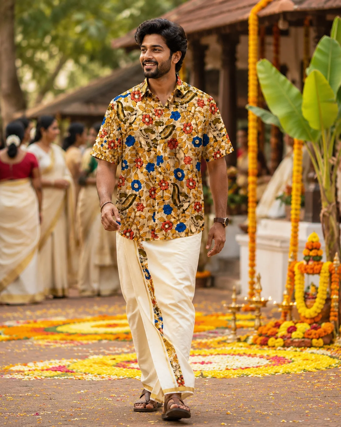 ONAM SHIRT - DHOTI COMBO ( PRE BOOK )