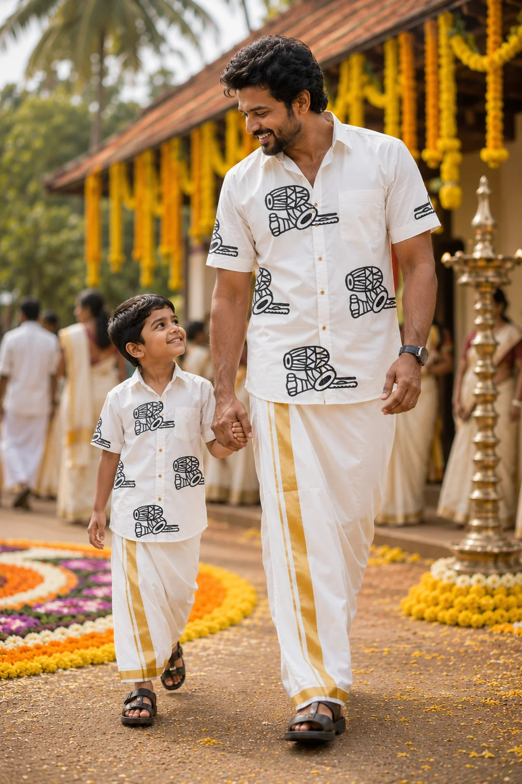 ONAM SHIRT - DHOTI COMBO ( PRE BOOK )