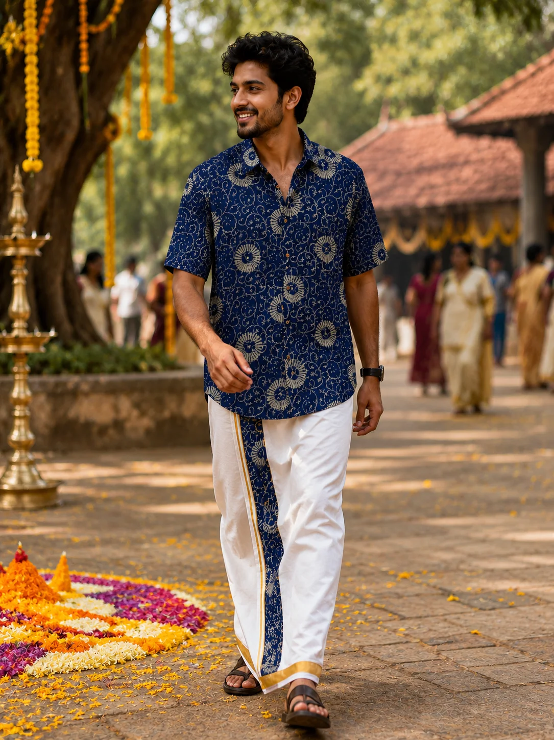 ONAM SHIRT - DHOTI COMBO ( PRE BOOK )