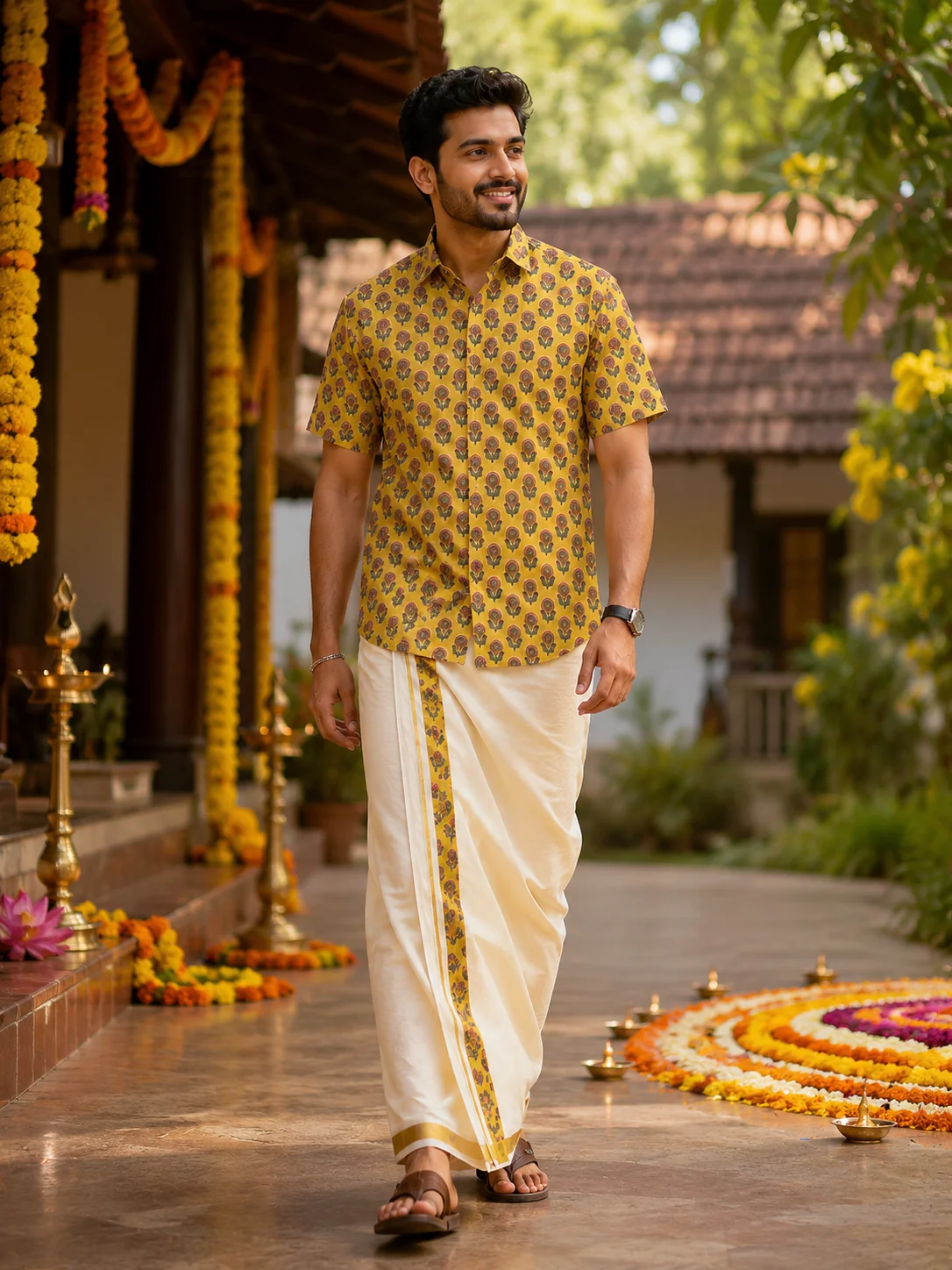 ONAM SHIRT - DHOTI COMBO ( PRE BOOK )
