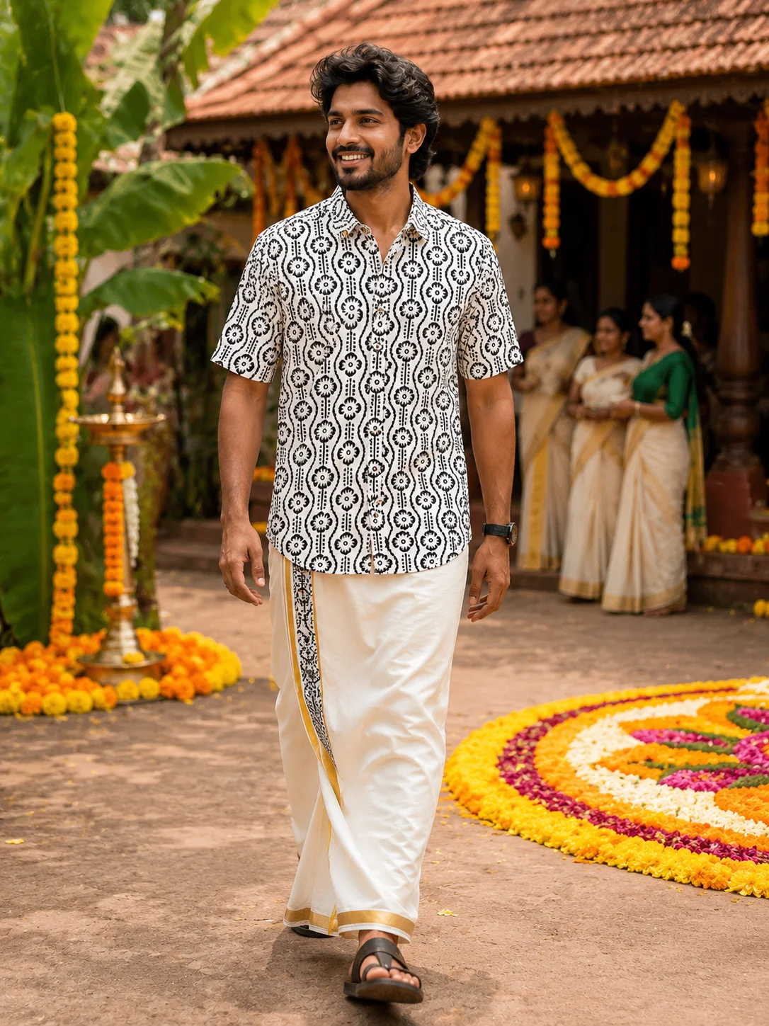 ONAM SHIRT - DHOTI COMBO ( PRE BOOK )