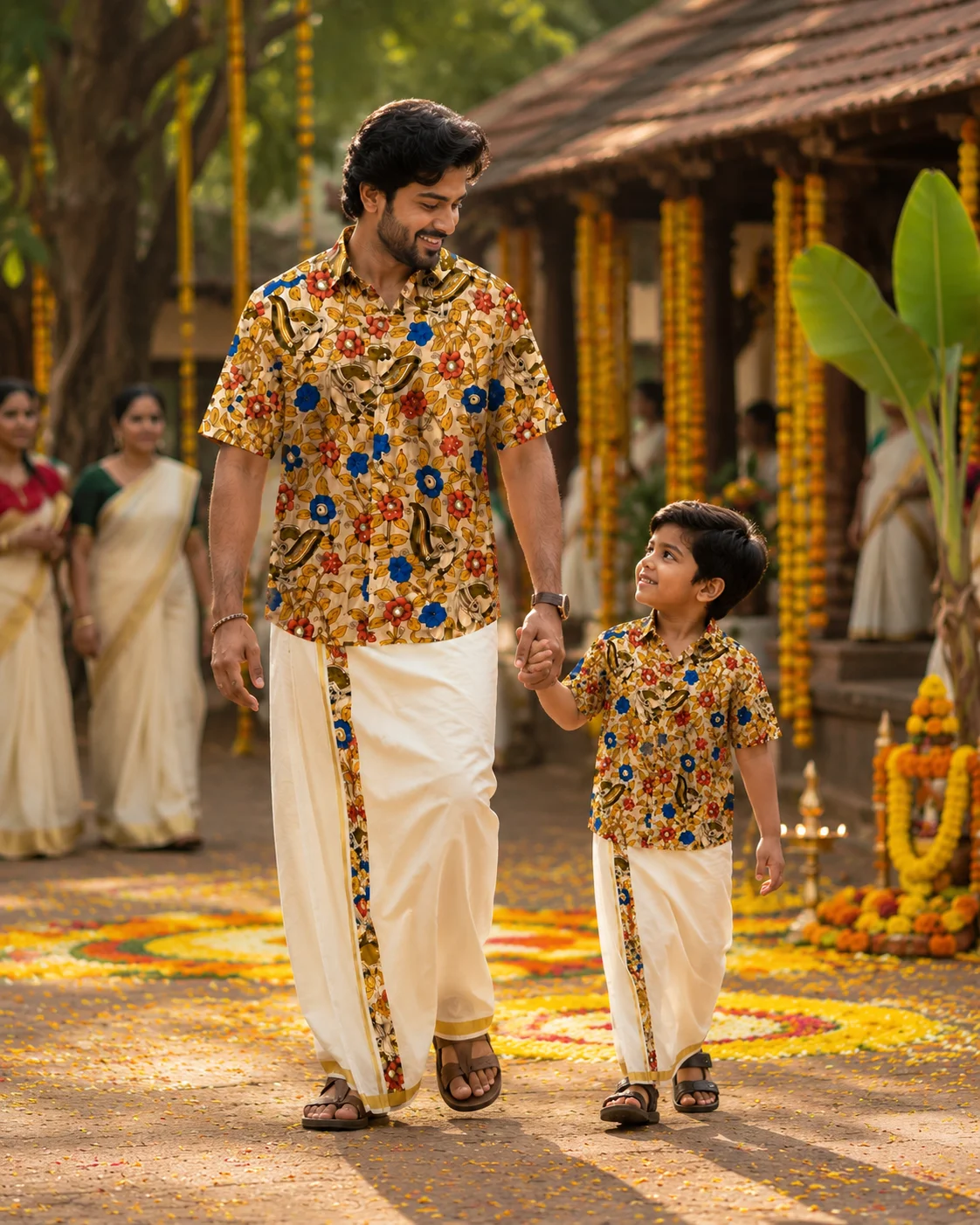 ONAM SHIRT - DHOTI COMBO ( PRE BOOK )