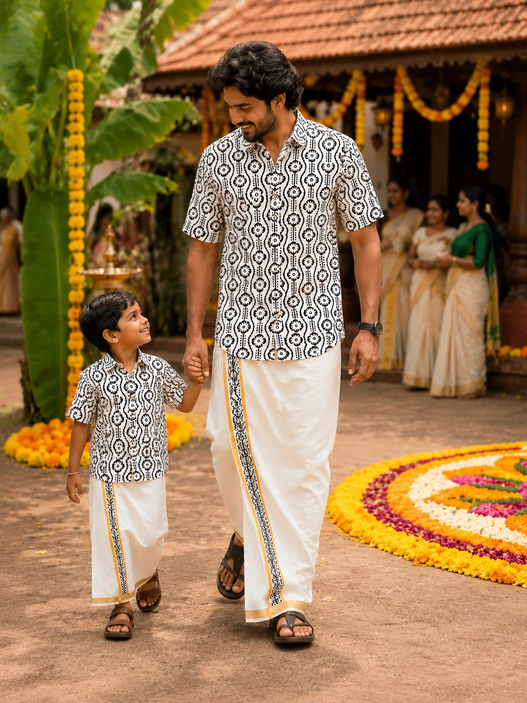 ONAM SHIRT - DHOTI COMBO ( PRE BOOK )