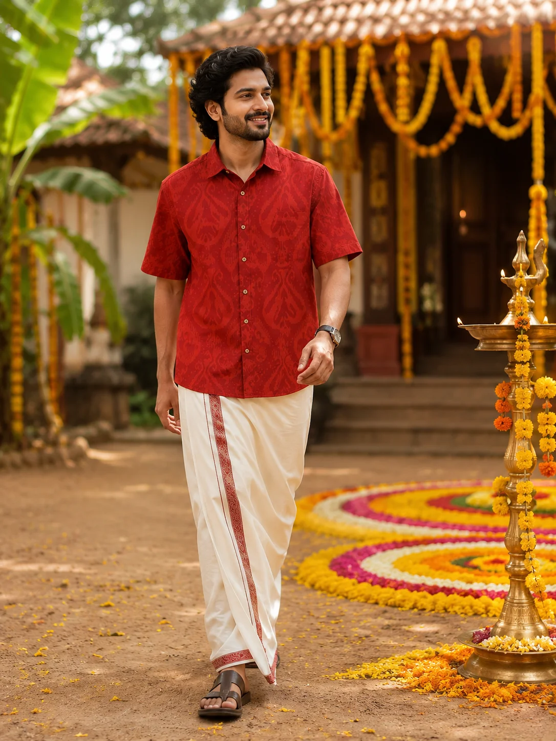 ONAM SHIRT - DHOTI COMBO ( PRE BOOK )