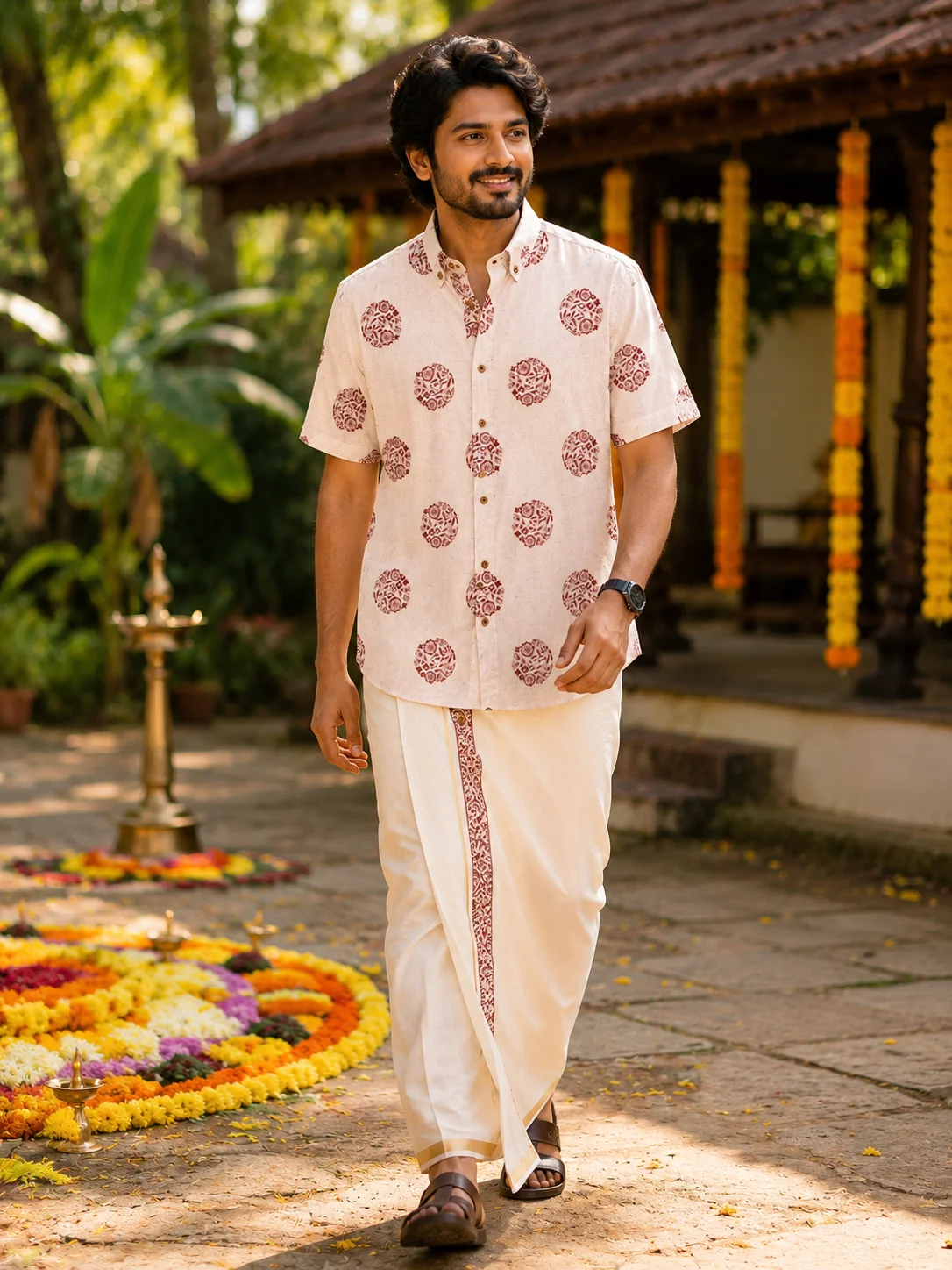 ONAM SHIRT - DHOTI COMBO ( PRE BOOK )