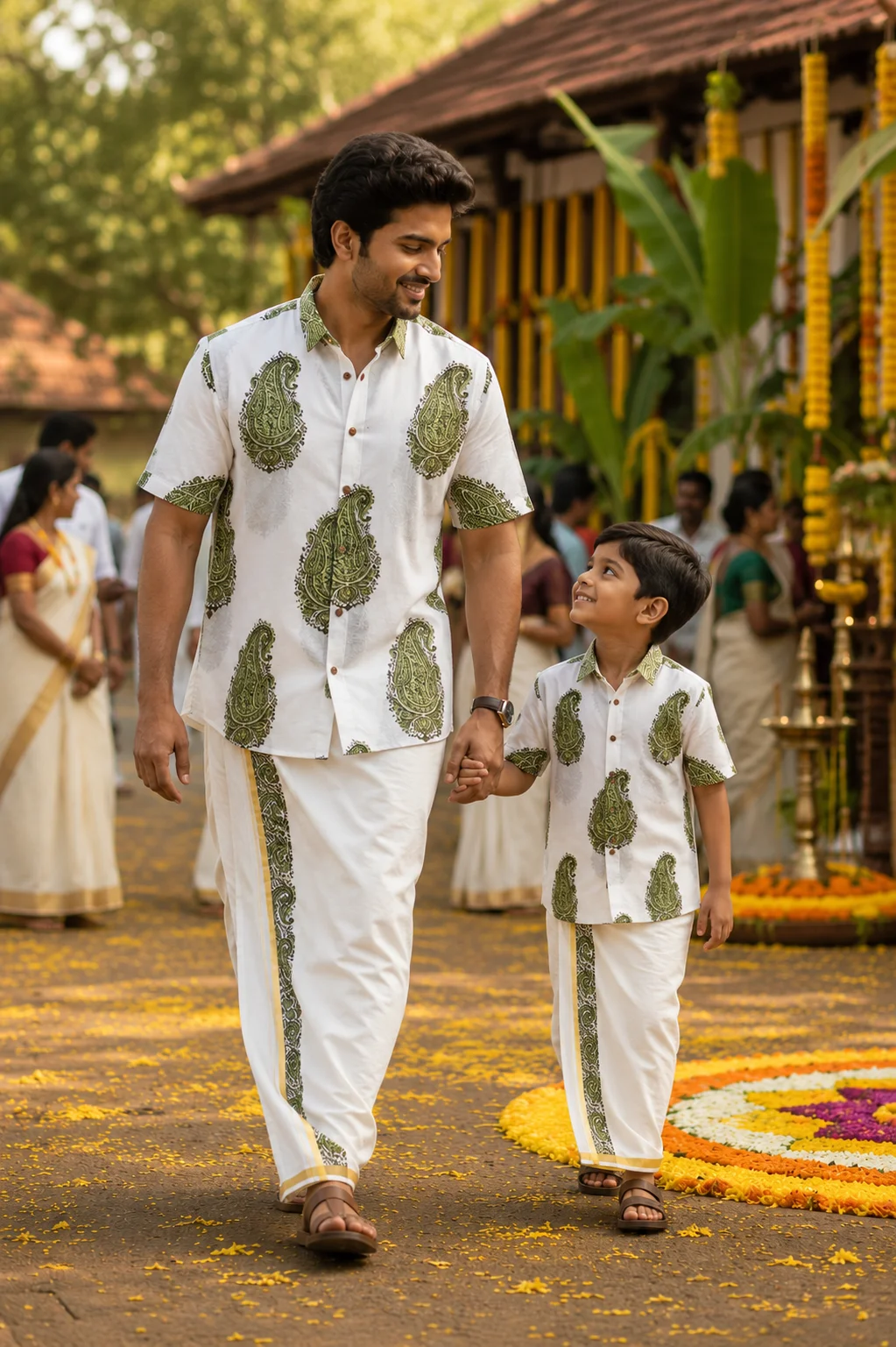 ONAM SHIRT - DHOTI COMBO ( PRE BOOK )