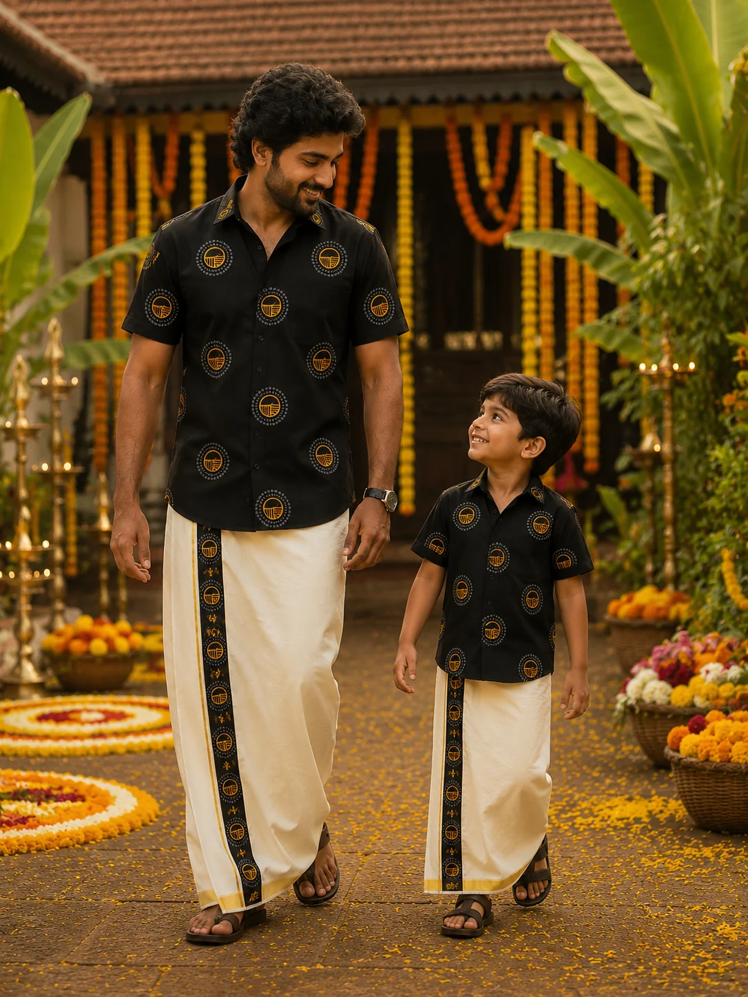 ONAM SHIRT - DHOTI COMBO ( PRE BOOK )