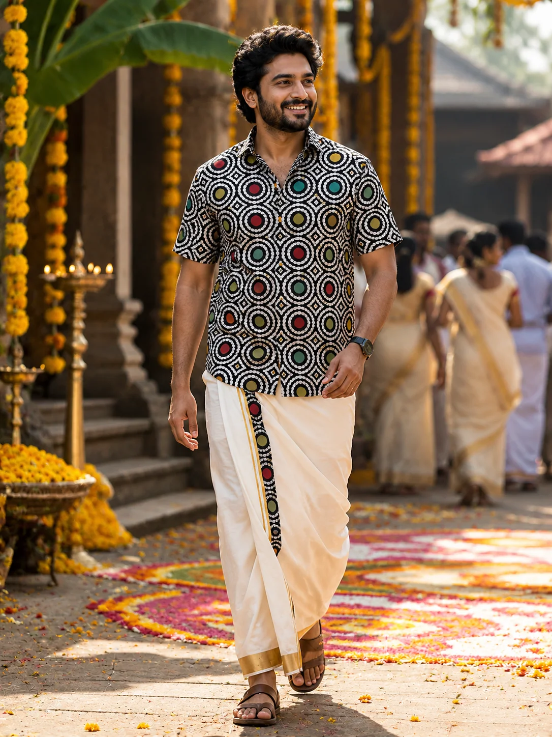ONAM SHIRT - DHOTI COMBO ( PRE BOOK )