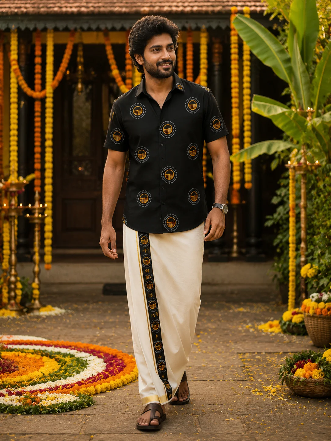 ONAM SHIRT - DHOTI COMBO ( PRE BOOK )