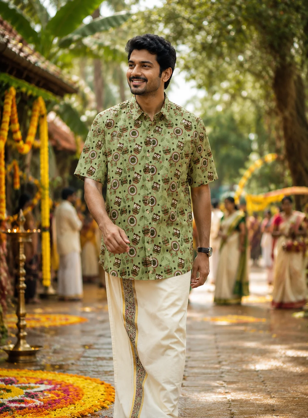 ONAM SHIRT - DHOTI COMBO ( PRE BOOK )