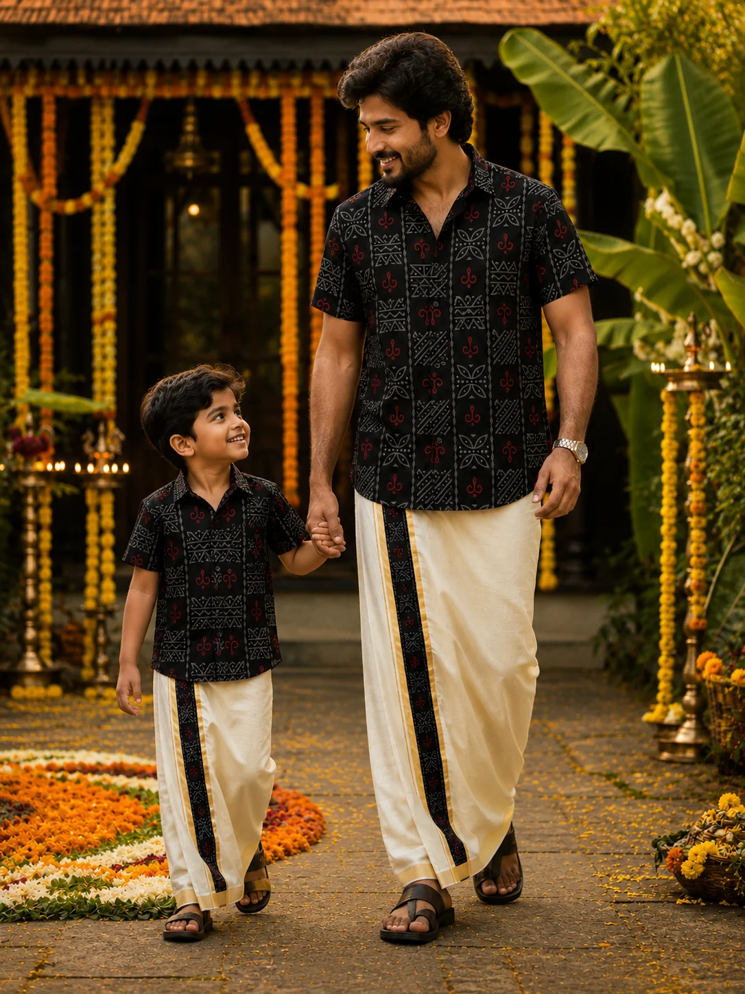 ONAM SHIRT - DHOTI COMBO ( PRE BOOK )