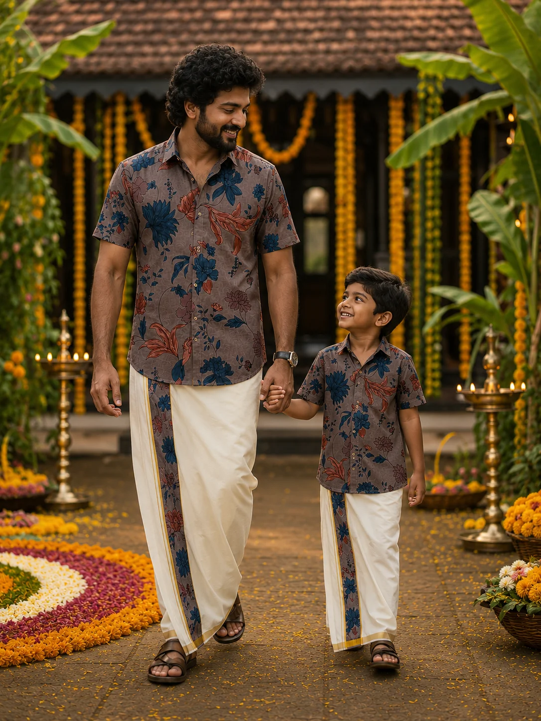 ONAM SHIRT - DHOTI COMBO ( PRE BOOK )