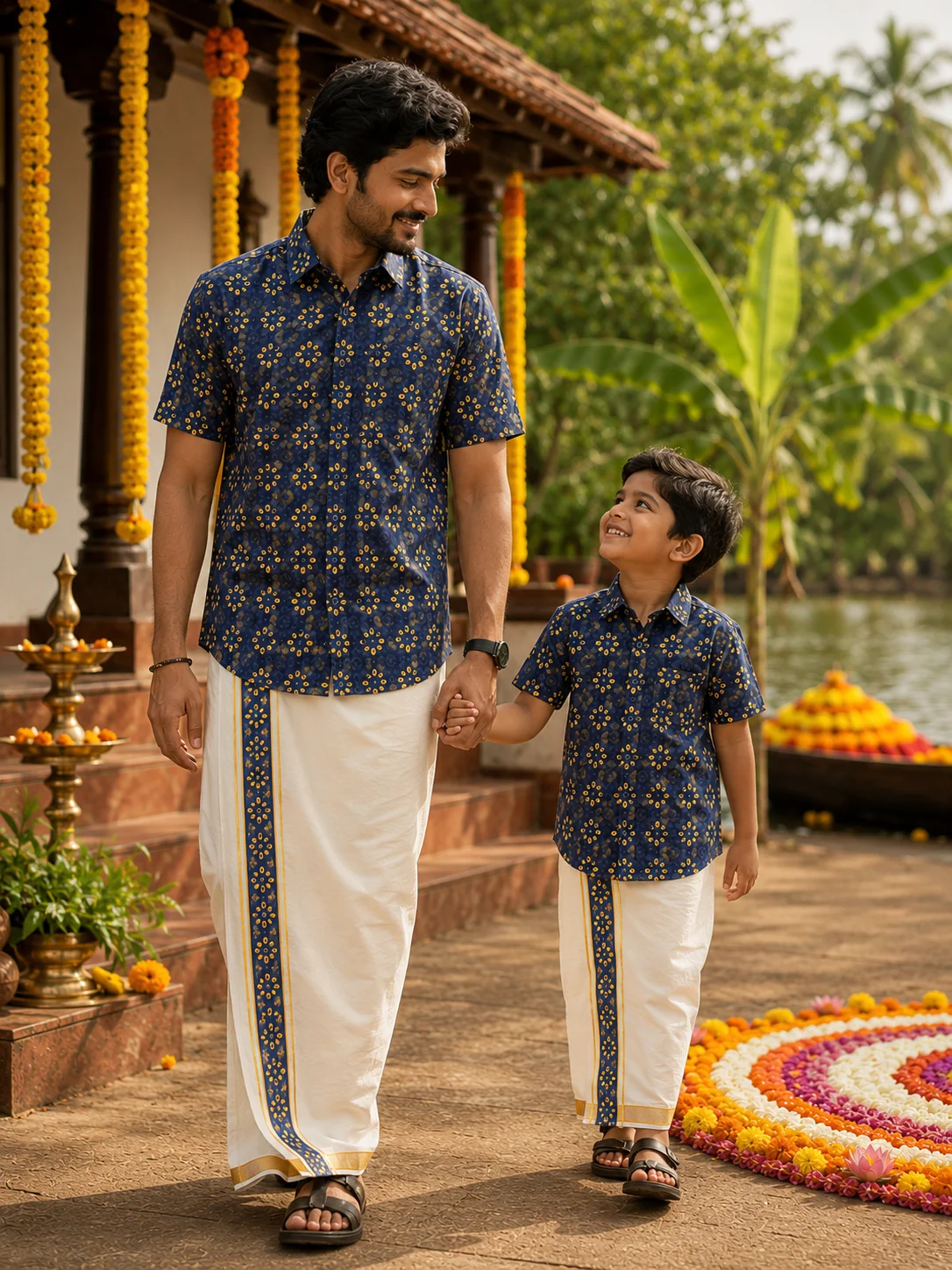 ONAM SHIRT - DHOTI COMBO ( PRE BOOK )