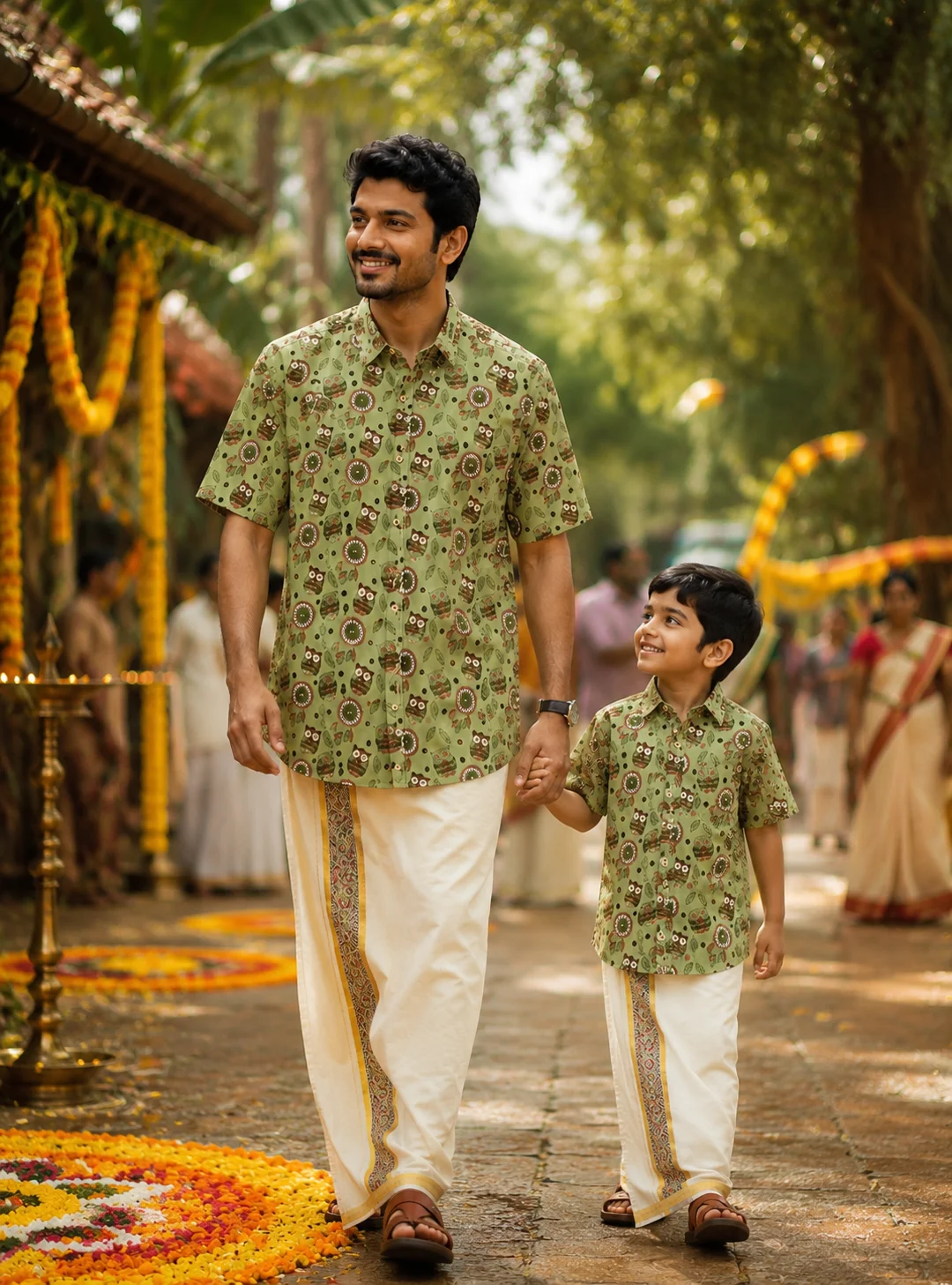 ONAM SHIRT - DHOTI COMBO ( PRE BOOK )