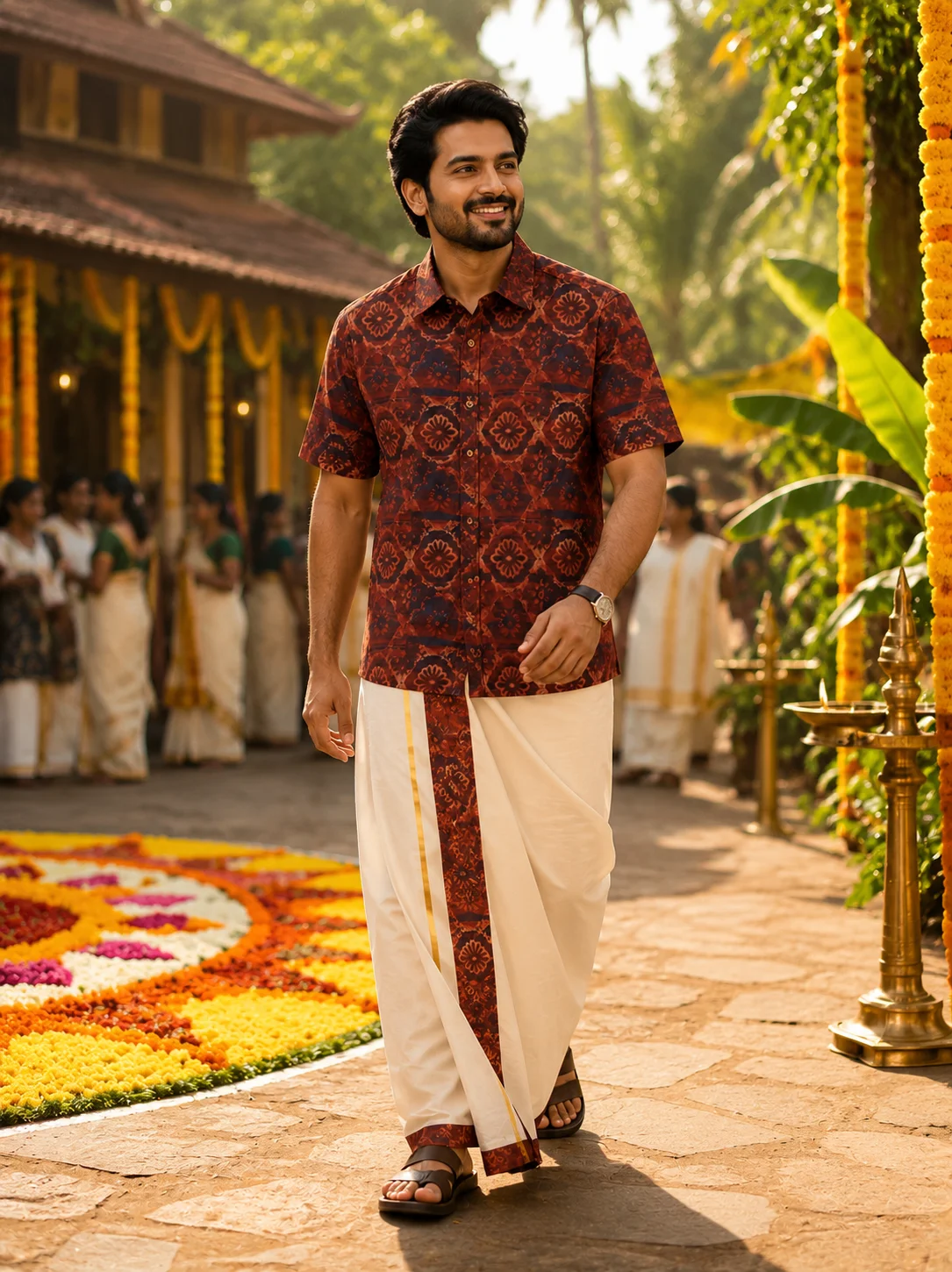 ONAM SHIRT - DHOTI COMBO ( PRE BOOK )
