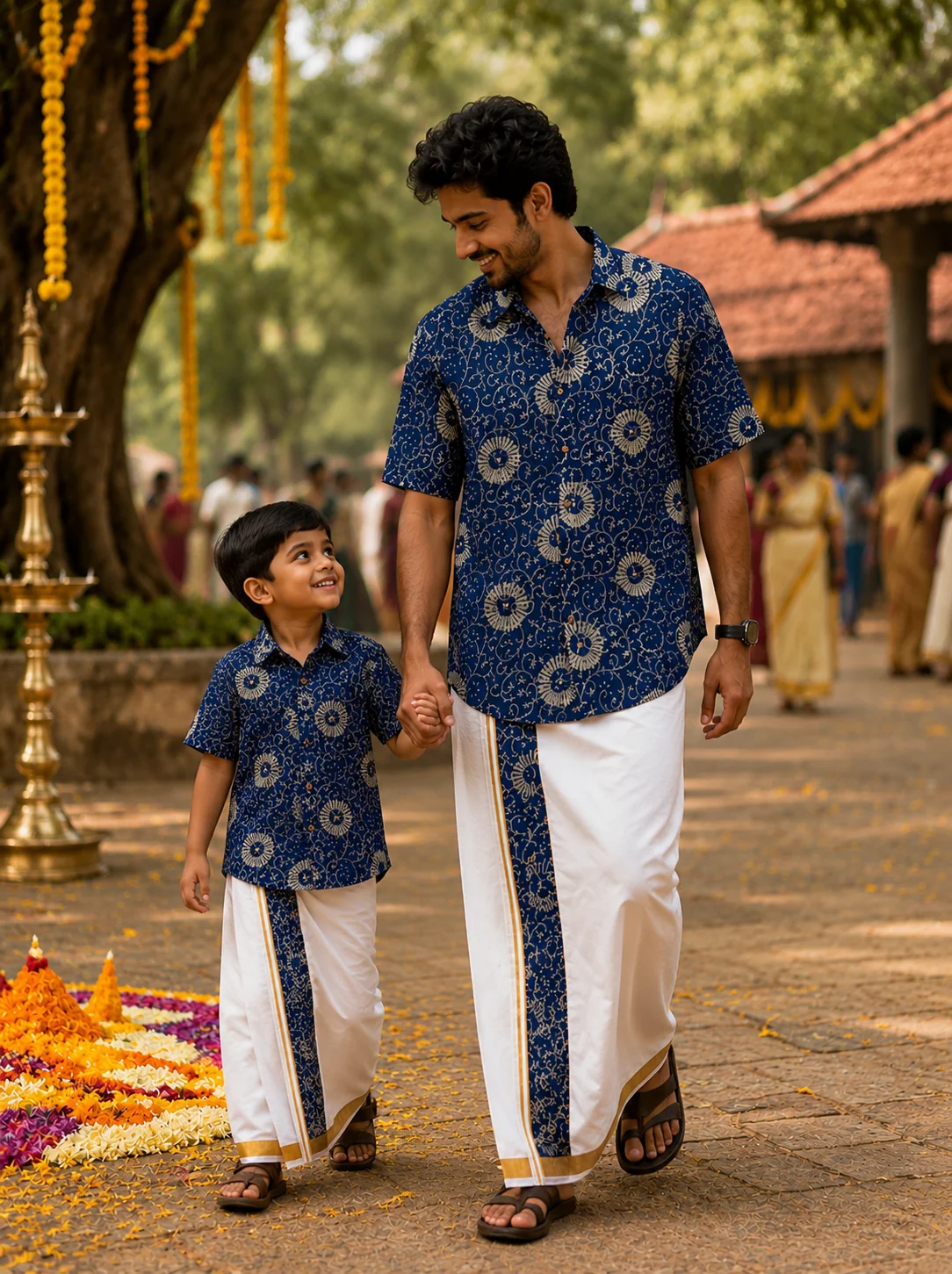 ONAM SHIRT - DHOTI COMBO ( PRE BOOK )