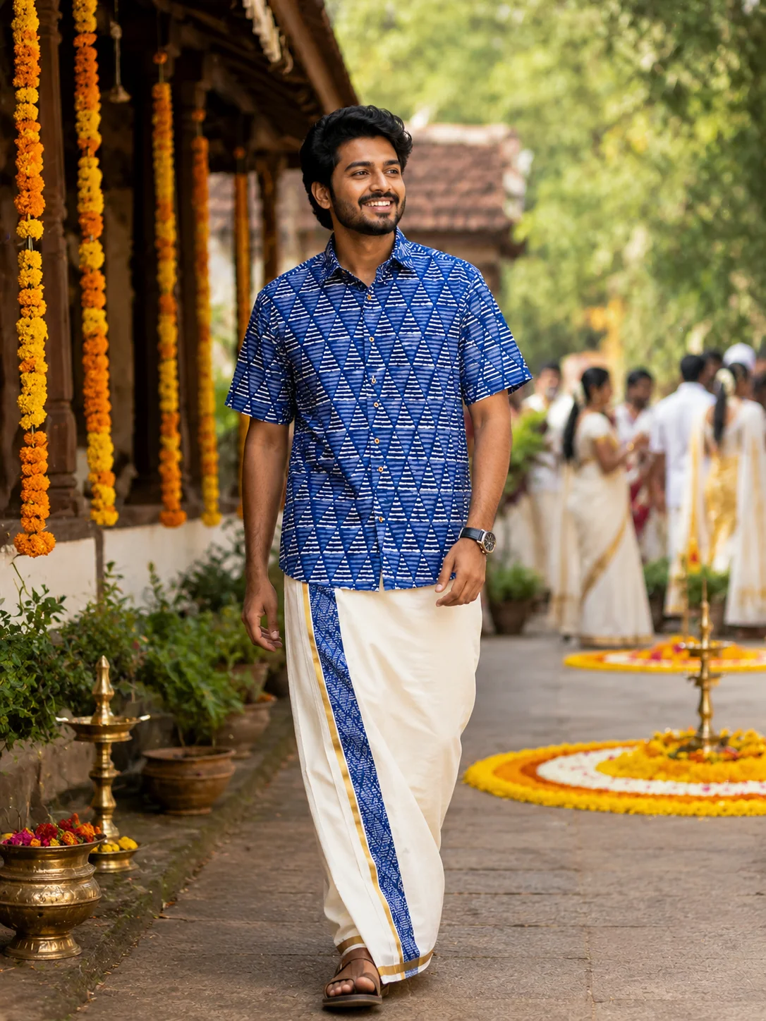 ONAM SHIRT - DHOTI COMBO ( PRE BOOK )