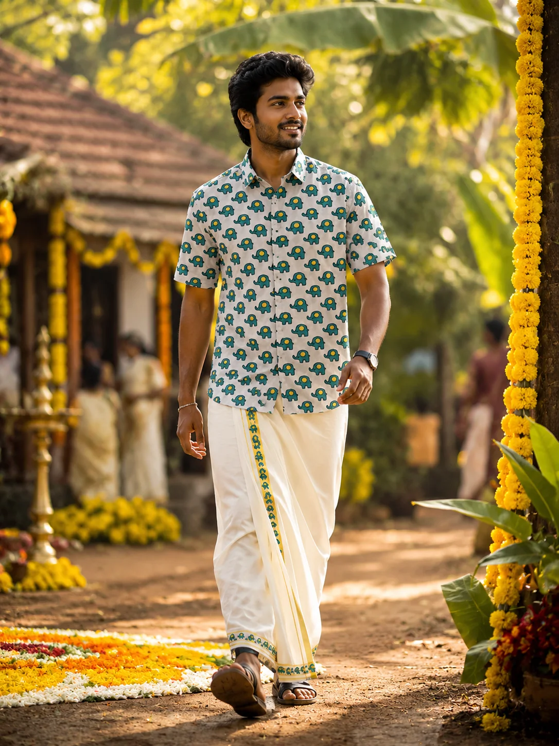 ONAM SHIRT - DHOTI COMBO ( PRE BOOK )