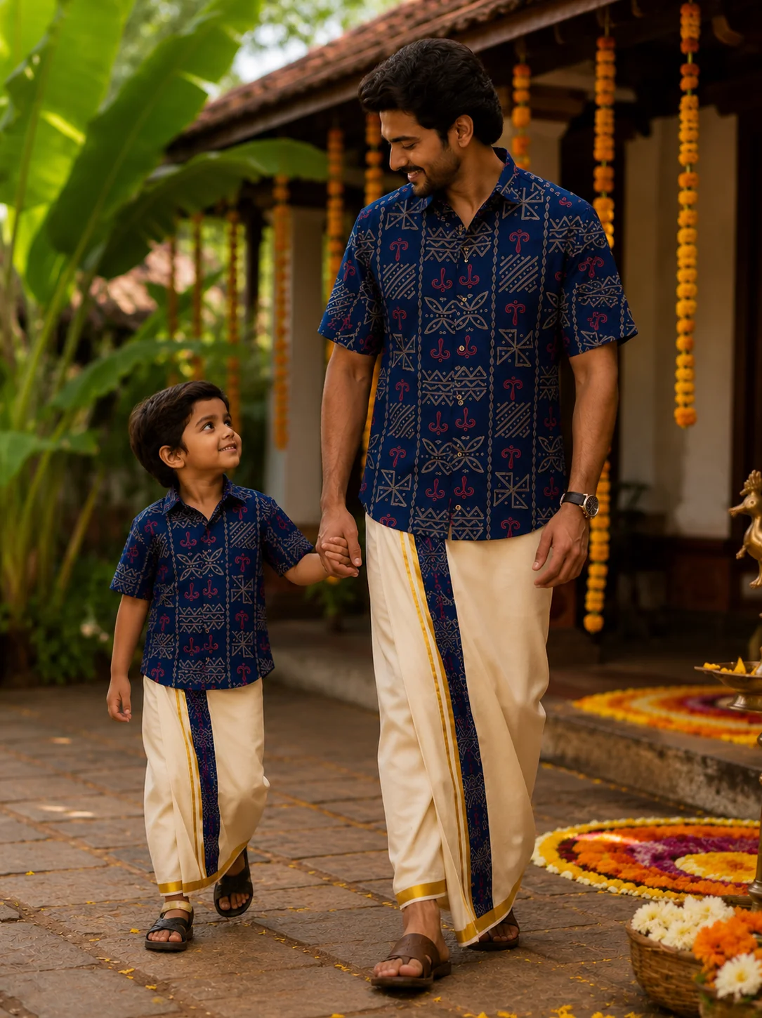 ONAM SHIRT - DHOTI COMBO ( PRE BOOK )