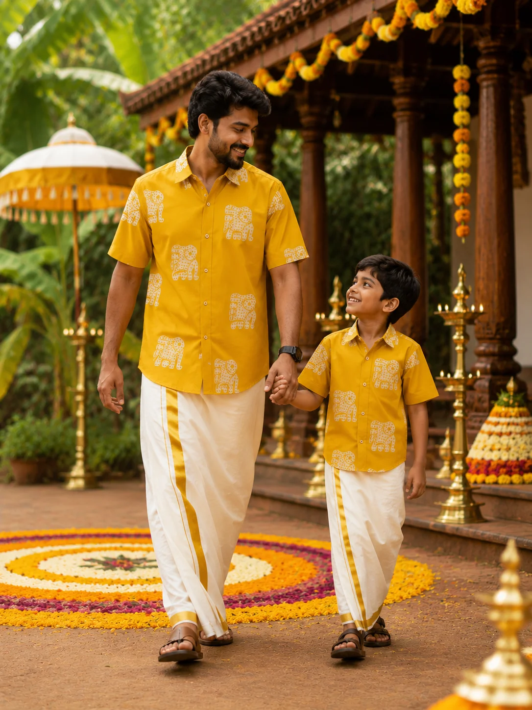 ONAM SHIRT - DHOTI COMBO ( PRE BOOK )
