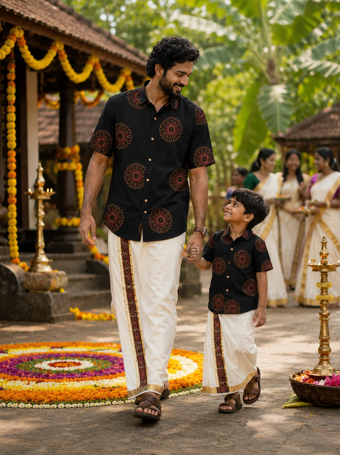 ONAM SHIRT - DHOTI COMBO ( PRE BOOK )