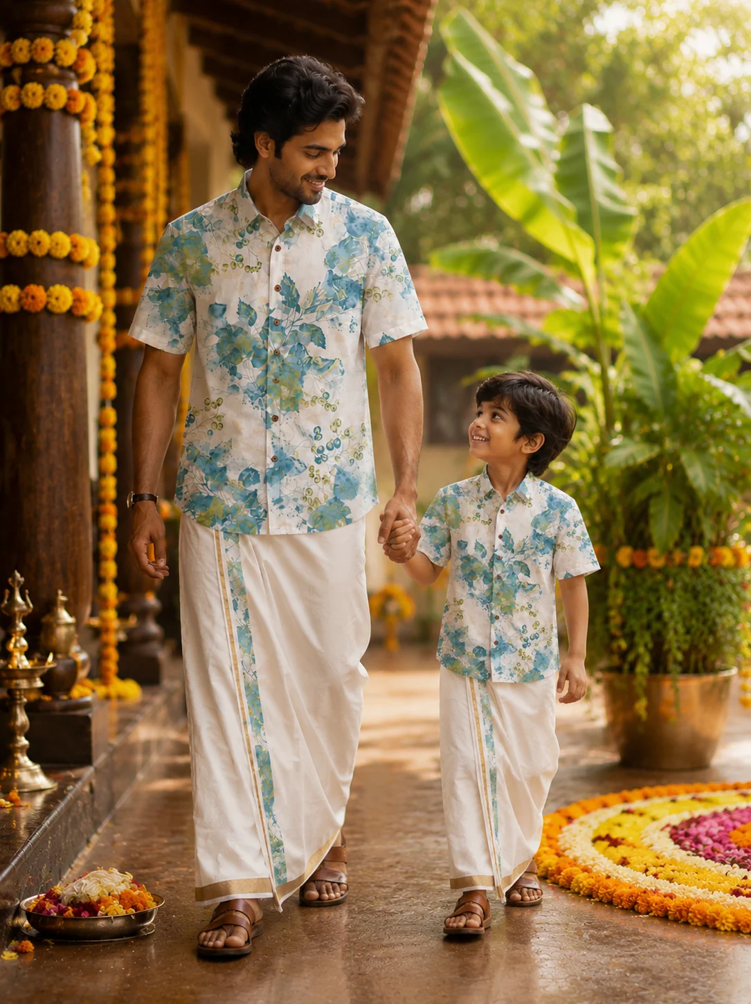 ONAM SHIRT - DHOTI COMBO ( PRE BOOK )