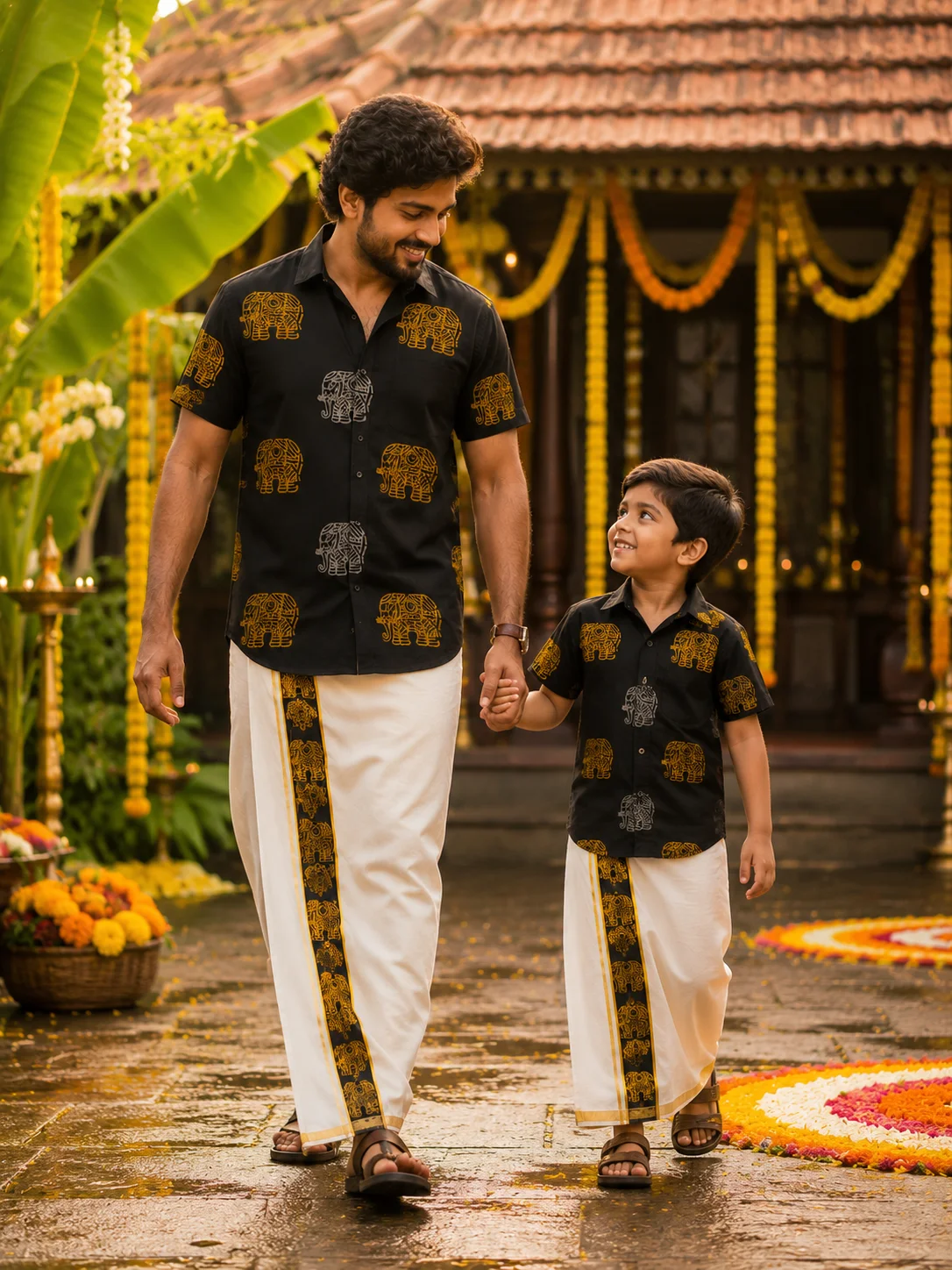 ONAM SHIRT - DHOTI COMBO ( PRE BOOK )
