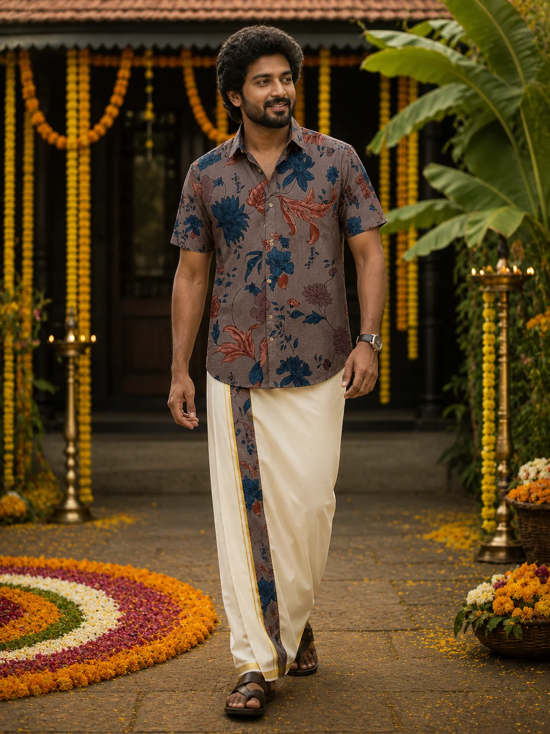 ONAM SHIRT - DHOTI COMBO ( PRE BOOK )