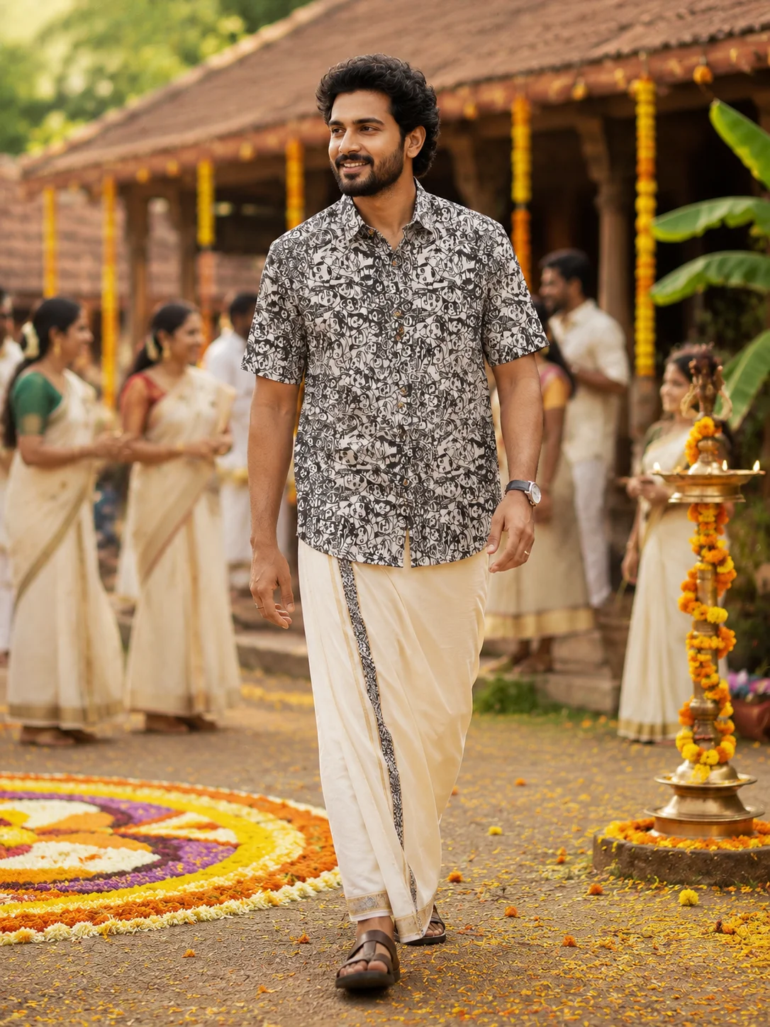 ONAM SHIRT - DHOTI COMBO ( PRE BOOK )